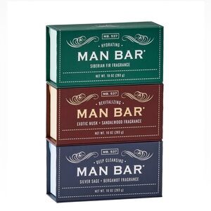 San Francisco Soap Co Man Bar 3-Piece Gift Set - No Harmful Chemicals - Good ...